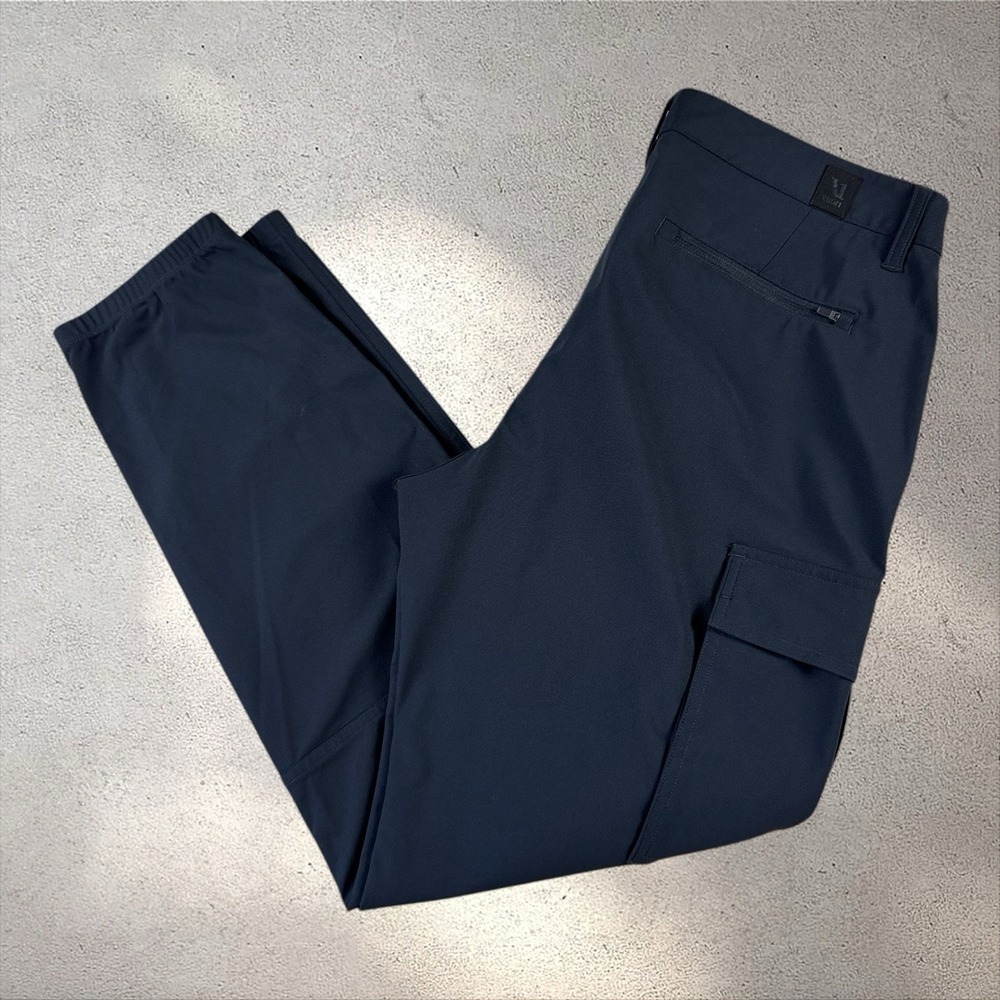 Vuori Pants Mens‎ Fits 34x29 Meta Cargo Athleisure Trouser Travel Work Navy